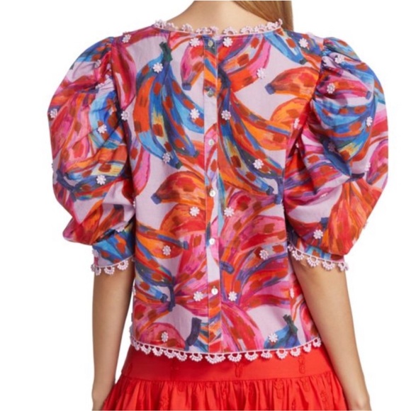 Farm Rio Puff Sleeve Top - Picture 2 of 9